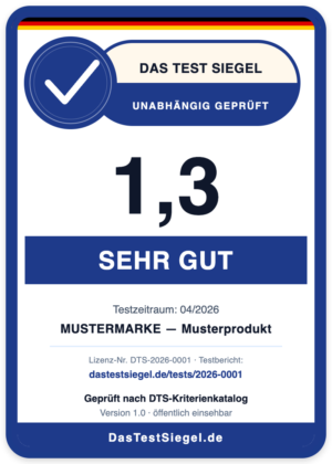 Das Testsiegel - Qualitätssiegel Navy