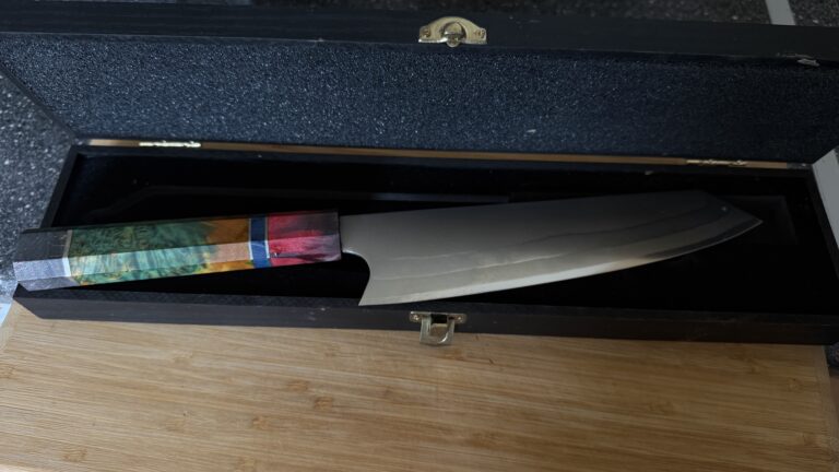 Kemp&Ecke Kiritzuke Küchenmesser, 7 Schichten 440C Edelstahl